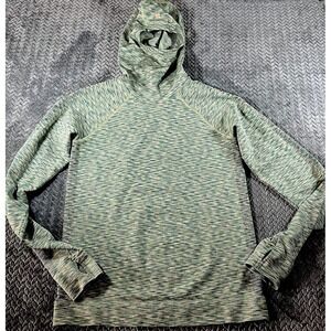 Sweaty Betty Space Dye Hooded Base Layer Top‎ Women's 10 Sage Green